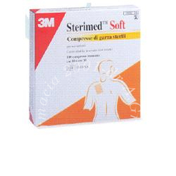 Garza compressa sterimed soft in tessuto non tessuto sterile 10x10cm 25 pezzi
