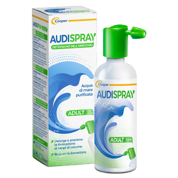 Soluzione di acqua di mare ipertonica audispray adult igiene orecchio spray senza gas 50 ml