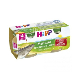 Hipp omogeneizzato merluzzo carote patate 2x80 g