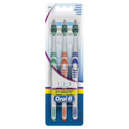 Oralb 123 classic care spazzolino manuale 3 pezzi