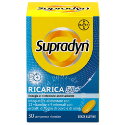 Supradyn ricarica 50+ 30 compresse rivestite senza glutine