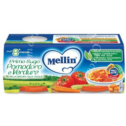 Mellin primo sugo pomodoro e verdure 2 vasetti da 80 g