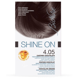 Bionike shine on trattamento colorante capelli castano cioccolato 4.05