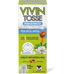 Vivin tosse pediatrico sciroppo per tosse secca e grassa gusto fragola e creme caramel 150 ml