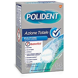 Polident azione totale 66 compresse pulitore per protesi quotidiano