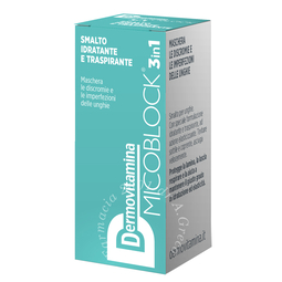 Dermovitamina micoblock 3 in 1 smalto idratante e traspirante turchese 5 ml