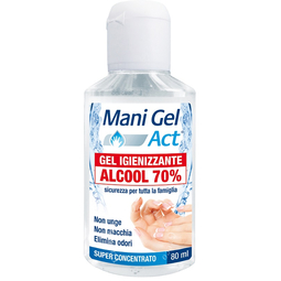 Mani gel act gel igienizzante alcool 70% 80 ml