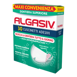 Algasiv adesivo per protesi dentaria superiore 30 pezzi