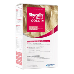 Bioscalin nutricolor plus 10,23 sabbia crema colorante 40 ml + rivelatore crema 60 ml + shampoo 12 ml + trattamento finale balsamo 12 ml