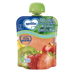Mellin pouch fragola kiwi 90 g