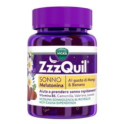 Vicks zzzquil sonno mango & banana 30 pastiglie gommose