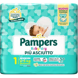 Pampers baby dry pannolino newborn 24 pezzi
