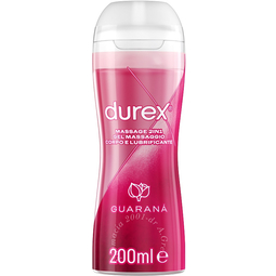 Durex massage 2 in 1 gel massaggio corpo e lubrificante guarana' 200 ml