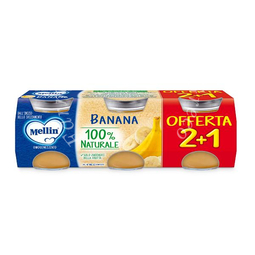 Mellin omogeneizzato banana 3 pezzi da 100 g