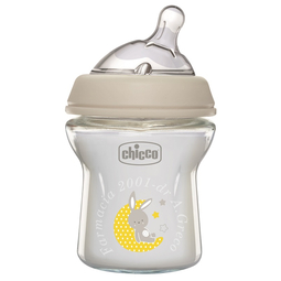 Chicco biberon nat feel vetro 0m+ 150 ml