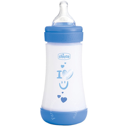 Chicco biberon p5 240ml med silicone boy