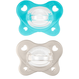 Chicco dual soft succhietto azzurro 6-16 mesi 2 pezzi