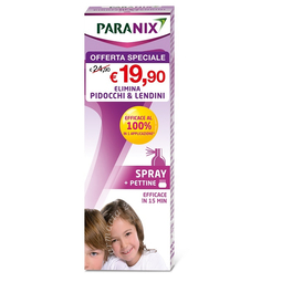 Trattamento spray pidocchi e lendini paranix 100 ml + pettine taglio prezzo