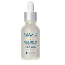 Miamo new formula miamo longevity plus aging defense sunscreen drops spf50+ 30 ml
