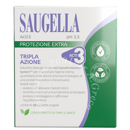 Saugella acti3 salviettine 10 pezzi