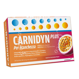 Carnidyn plus 20 bustine da 5,3 g gusto passion fruit