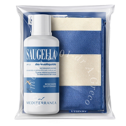 Saugella mediterranea bundle dermoliquido 500 ml + gadget pochette