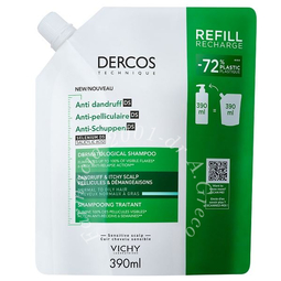 Dercos technique shampoo antiforfora ds grassi refill 390 ml