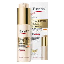 Eucerin hyaluron filler + elasticity fluido giorno ultra leggero spf50 50 ml