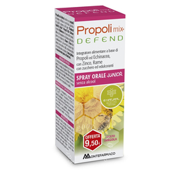 Propoli mix defend spray junior 30 ml senza glutine senza alcol gusto fragola