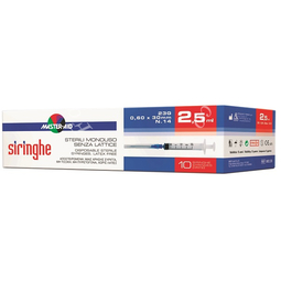 Siringhe venipuntura master-aid 2,5 ml gauge 23 10 pezzi