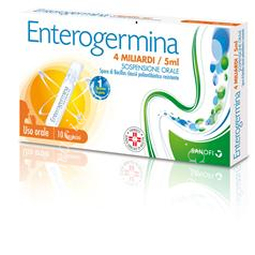 Enterogermina 4 miliardi/5 ml sospensione orale 10 flaconcini