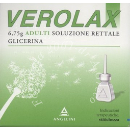 Verolax 6,75 g adulti, soluzione rettale  glicerina 9  soluzione rettale 6 contenitori monodose