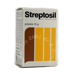 Streptosil neomicina 99,5% + 0,5% polvere cutanea 10 g in flacone pe