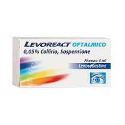 Levoreact ofta 0,05% collirio, sospensione flacone 4 ml