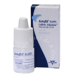 Ketoftil 0,05% collirio, soluzione flacone da 10 ml