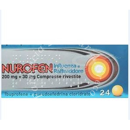 Nurofen influenza raffr 200 mg + 30 mg compresse rivestite 24 compresse rivestite