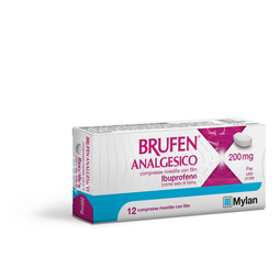 Brufen analgesico 200 mg compresse rivestite con film12 compresse in blister pvc/pe/pvdc/al