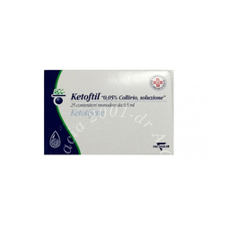Ketoftil 0,05% collirio, soluzione 25 contenitori monodose da 0,5 ml