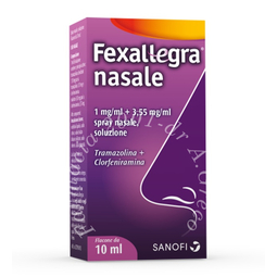 Fexallegra nasale 1 mg/ml + 3,55 mg/ml spray nasale, soluzione 1 flacone da 10 ml