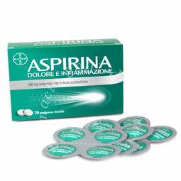Aspirina dolore inf 500 mg compresse rivestite 20 compresse in blister al/pe/carta