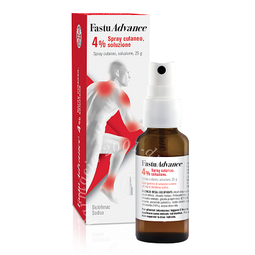 Fastuadvance 4% spray cutaneo soluzione 1 flacone in vetro da 25 g con pompa dosatrice