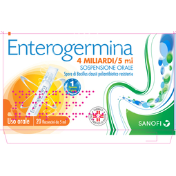 Enterogermina 4 miliardi/5ml sospensiore orale 20 flaconcini