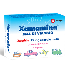 Xamamina mal di viag bambini 25 mg capsule molli 6 capsule