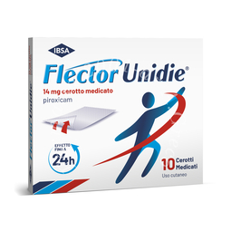 Flector unidie 14 mg cerotto medicato 10 cerotti in bustina carta/pe/al/eaa