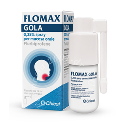 Flomax gola 0,25% spray per mucosa orale flacone da 15 ml