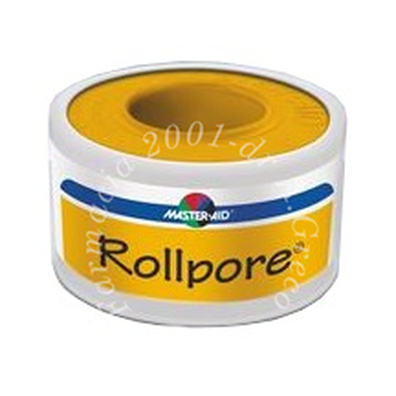 Cerotto in rocchetto master-aid rollpore tessuto non tessuto 5x2,5