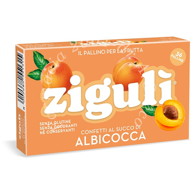 Ziguli albicocca 36 palline 22 g