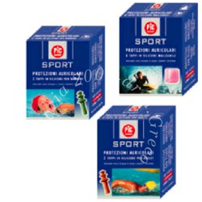 Tappo auricolare in silicone pic sport 6 pezzi
