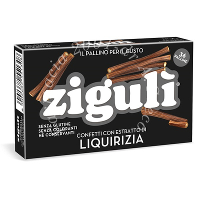 Ziguli liquirizia 36 palline 22 g