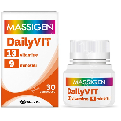 Massigen dailyvit 12 vitamine 11 minerali 30 compresse rivestite